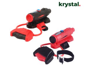 Krystal Spider-Man superhero wrist water gun toy with adjustable straps for kids outdoor roleplay