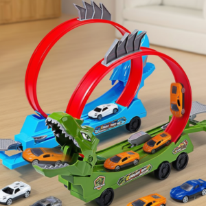 Dinosaur and Shark Track Car Sliding Railway Toy