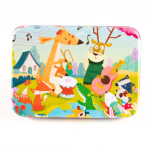 Jigsaw Puzzle toy with Iron Box for Kids - Forest Concert