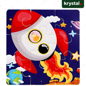 Wooden Puzzle Board Toy for Kids - Rocket