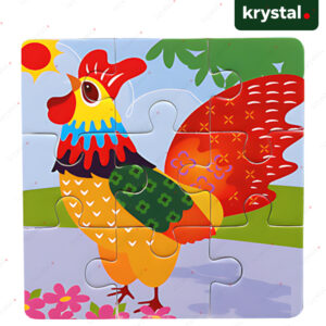 Wooden Puzzle Board Toy for Kids - Rooster