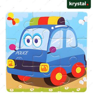 Wooden Puzzle Board Toy for Kids - Police car