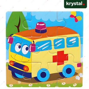 Wooden Puzzle Board Toy for Kids - Ambulance