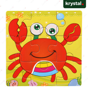 Wooden Puzzle Board Toy for Kids - Crab