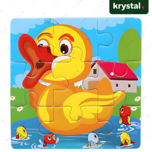 Wooden Puzzle Board Toy for Kids - Duck