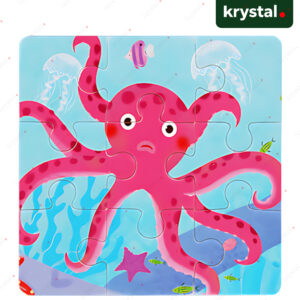 Wooden Puzzle Board Toy for Kids - Octopus