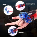 Spider Web Launcher Glove Toy Krystal Spider web launcher glove toy with safe blue suction darts for kids superhero roleplay