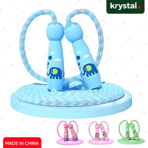 Cartoon Jump Rope Cotton & Adjustable - Blue