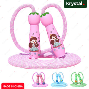 Cartoon Jump Rope Cotton & Adjustable - Pink