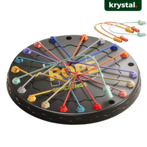 Knots Rope Untangling Brain Teaser Fine Motor Skills Toy | Twisted Rope Sorting Board - Round