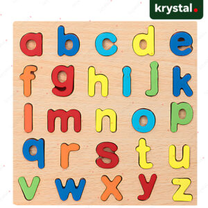 Montessori Wooden Puzzle Set | Shape, Number & Alphabet Learning Board for Kids - Alphabet -B