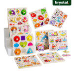 Wooden Puzzle Early Learning Board Set-3D Pieces