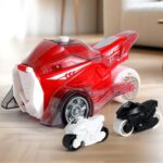 Motorcycle Launcher Toy Set – Pull-Back Mini Bikes