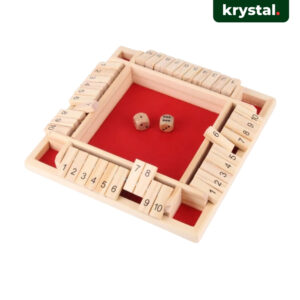 Digital Flip Table Game Educational Set - Red- 2 Dice