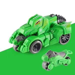 Collision Dinosaur Deformation Toy Car - Green