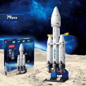 Lele Brother Space Exploration STEM Building Blocks - Falcon Heavy Rocket