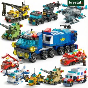 6-in-1 Mini Brick Building Blocks Toy Set, Lego Style