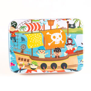 Jigsaw Puzzle toy with Iron Box for Kids - Pirate Ship