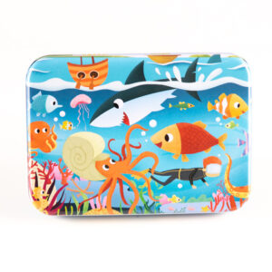 Jigsaw Puzzle toy with Iron Box for Kids - Underwater World