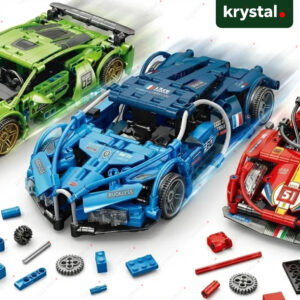 Pull-Back Sports Car Building Blocks