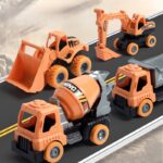 Baby Construction Vehicle Toy - Friction Powered, Durable ABS Build