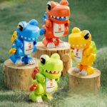 Wind-Up Cartoon Dinosaur Walking Toy – ABS Build, Battery-Free Motion