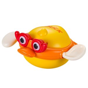 Wind‑Up Cartoon Duck Water Toy - Yellow