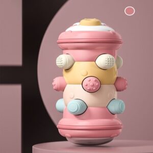 Roller Caterpillar Toy – Baby Crawling Fun, Colorful Sensory Play - Pink