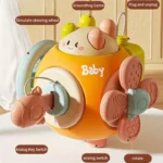 Sensory Busy Ball Toy for Baby – Buttons, Pull String, Propeller & Key Switch Play