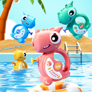 Cartoon Whistle Water Gun Toy – Leak-Proof Spray