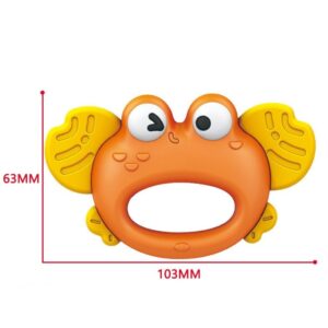 Baby Hand Rattle Chewable Teether Toy - Crab