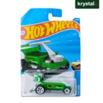 Green Hot Wheels Draggin Wagon die-cast toy car 3/5 Ride-Ons series in original packaging