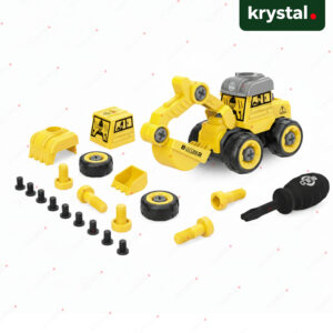 Krystal DIY take-apart construction excavator toy set with screwdriver for kids fine motor skills