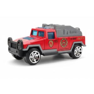 City Fire Crew Rescue Vehicle Set, Alloy Mini Emergency Response Toys for Kids Ages 3+ - Fire Killer truck