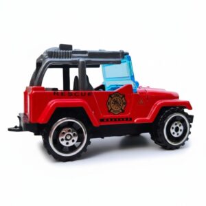 City Fire Crew Rescue Vehicle Set, Alloy Mini Emergency Response Toys for Kids Ages 3+ - Fire Rescue Jeep-2