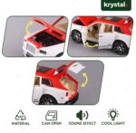 Krystal Rolls-Royce Cullinan inspired white SUV toy car with 6 opening doors, lights, and sound effects