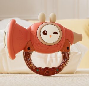 Baby Rabbit Musical Horn Trumpet Toy - Red Rabbit