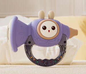 Baby Rabbit Musical Horn Trumpet Toy - Blue Rabbit