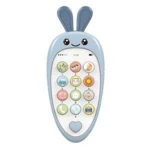 Blue Radish Story mobile toy phone with rabbit ears and musical buttons for interactive baby play