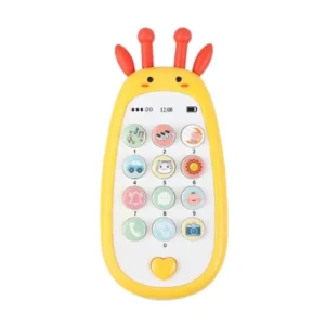 Krystal baby musical simulation phone toy with 13 buttons and interactive lights for early learning development