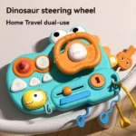 Baby Dinosaur Steering Wheel Busy Board – Multifunction Sensory Toy