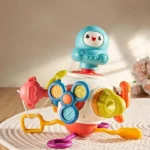 Baby 8-in-1 Multifunctional Sensory Busy Ball Toy – Grasping, Spinner, Slider & Early Learning for Toddlers