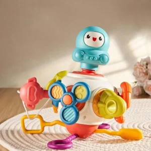 Baby 8-in-1 Multifunctional Sensory Busy Ball Toy – Grasping, Spinner, Slider & Early Learning for Toddlers