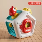 Busy Ball 7-Sided Educational Baby Toy – Heptahedron Activity Cube for Fine Motor Skills