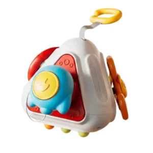 4-Sided Multi Function Busy Ball Toy – Pyramid Sensory Activity Cube for Fine Motor Skills
