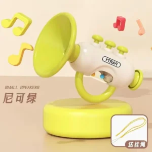 Baby Musical Trumpet Horn – Colorful Party Design - Green