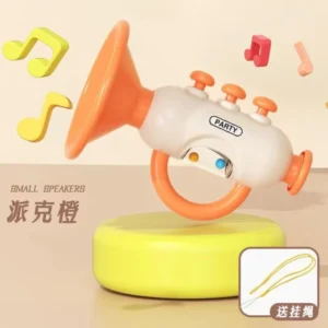 Baby Musical Trumpet Horn – Colorful Party Design - Orange