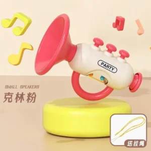 Baby Musical Trumpet Horn – Colorful Party Design - Red