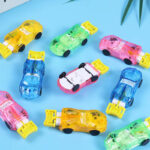 Transparent Mini Ejection Flying Car Toy for Kids - (4 Pack)