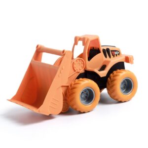Baby Construction Vehicle Toy - Friction Powered, Durable ABS Build - Bulldozer